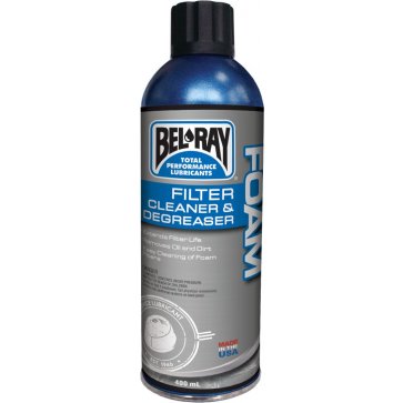 BEL-RAY FOAM FILTER CLEANER & DEGREASER 400ML (99180-A400W)