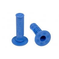 TORC1 RACING HOLESHOT HALF WAFFLE MX GRIPS BLUE (SOFT)