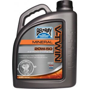 BEL-RAY V-TWIN MINERAL ENG OIL 20W-50 4L (96905-BT4)