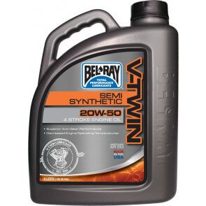 BEL-RAY V-TWIN SEMI SYNTHETIC ENG OIL 20W-50 4L (96910-BT4)