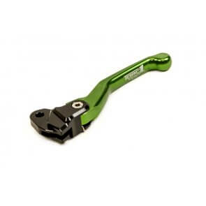 TORC1 RACING VENGEANCE 2.0 FLEX CLUTCH LEVER KAWASAKI KX 65/80/85 2000-2017 BLACK/GREEN